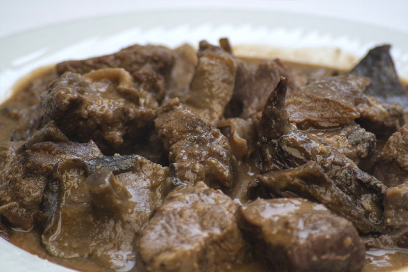 Boeuf avec champignons